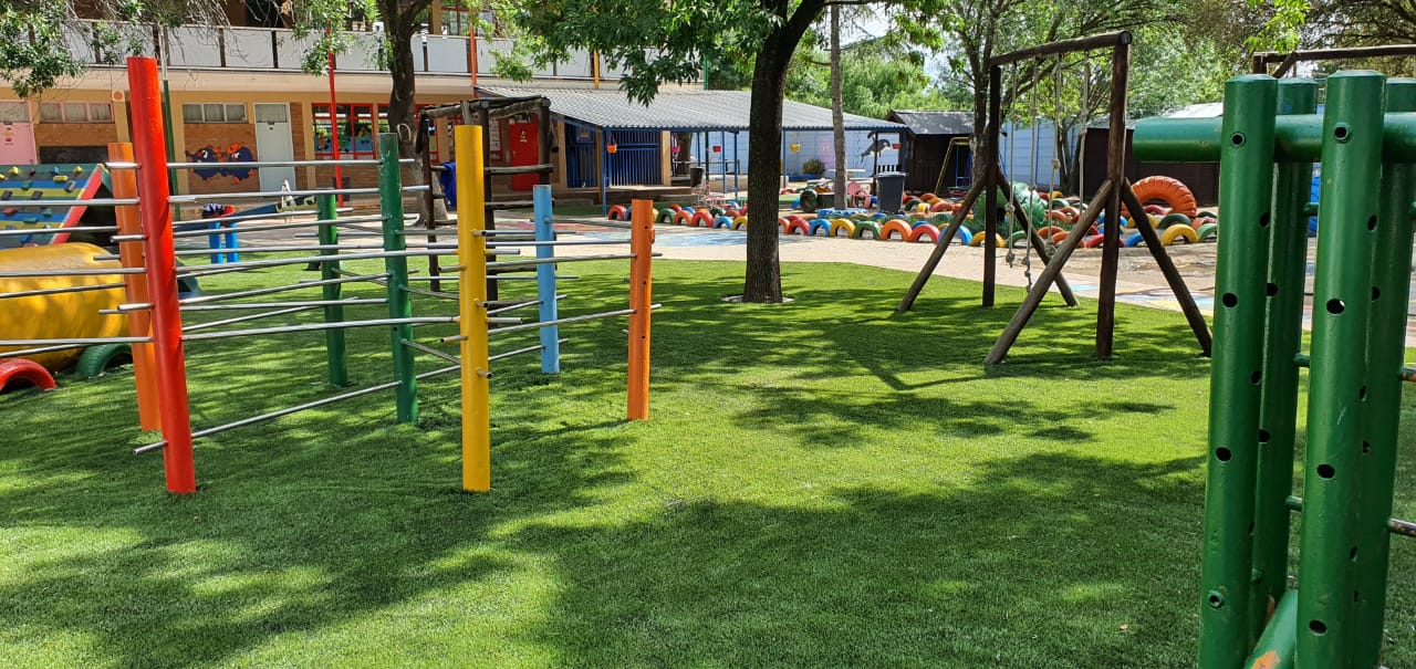 Artificial grass play area in Secunda de Goede Hoop